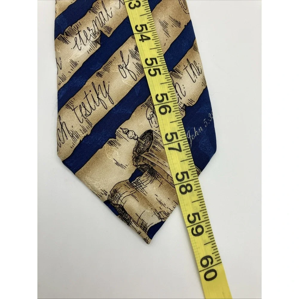 Silk‎ Neck Tie John 5:39 Search The Scriptures Religious Faith Christian Gift